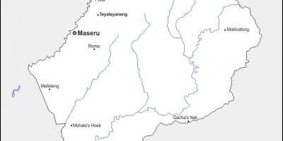 خريطة مابوتسو ليسوتو