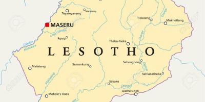 خريطة ماسيرو في ليسوتو